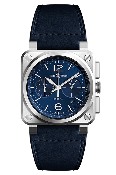 Bell & Ross Blue Steel BR0394-BLU-ST/SCA