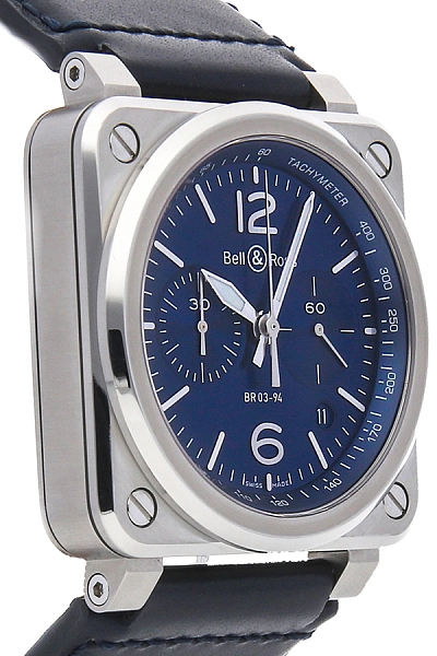 Bell & Ross Blue Steel BR0394-BLU-ST/SCA