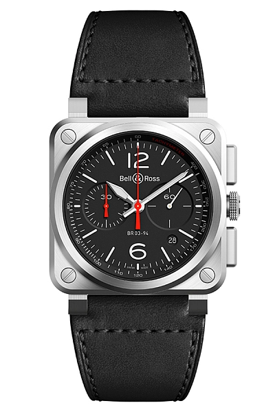 Bell & Ross Black Steel BR0394-BLC-ST/SCA