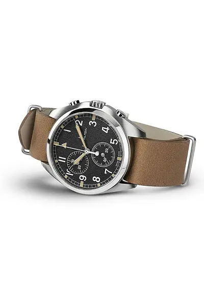 Khaki Aviation Pilot Pioneer Chrono Quartz H76522531