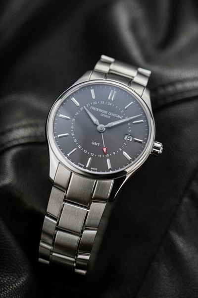 Frederique Constant Classics Quartz GMT FC-252DGS5B6B