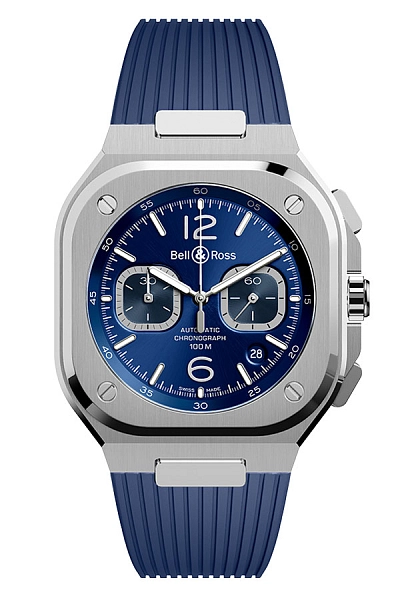 Bell & Ross BR 05 Chrono Blue Steel BR05C-BLU-ST/SRB