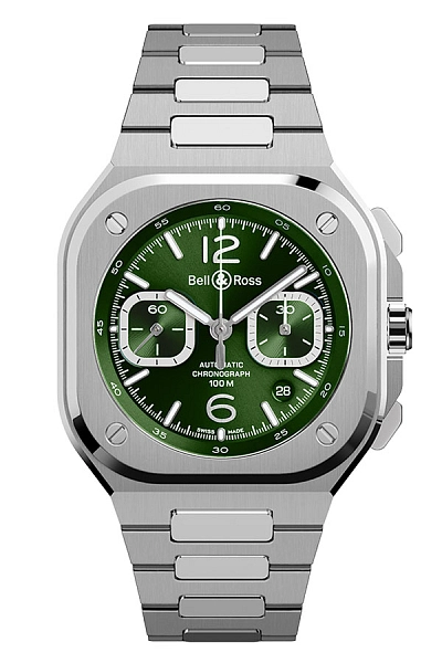 Bell & Ross BR 05 Chrono Green Steel BR05C-GN-ST/SST