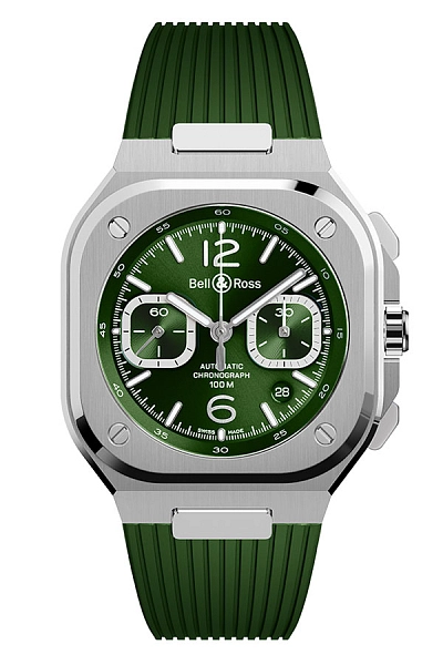Bell & Ross BR 05 Chrono Green Steel BR05C-GN-ST/SRB