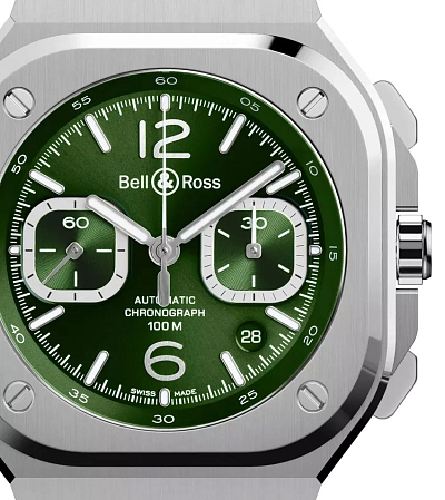Bell & Ross BR 05 Chrono Green Steel BR05C-GN-ST/SRB