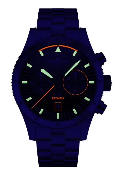 Браслет Fortis Flieger F-43 Bicompax Original on Block Bracelet F4240004