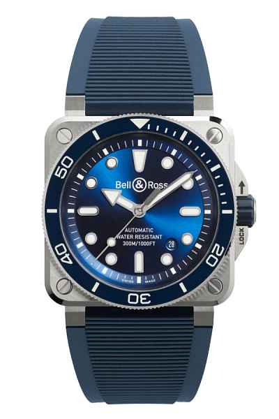 Bell & Ross BR 03 Diver Blue Steel BR03A-D-BLU-ST/SRB
