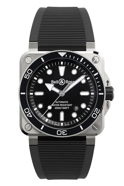 Bell & Ross BR 03 Diver Black Steel BR03A-D-BL-ST/SRB