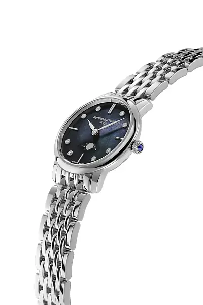 Frederique Constant Slimline Ladies Moonphase FC-206MPBD1S6B