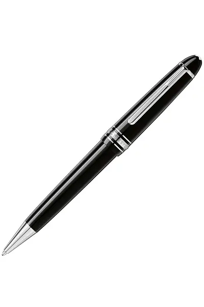 Ручка-шариковая Montblanc Meisterstück Midsize с платиновым покрытием MB132491