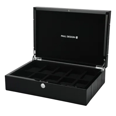 Шкатулка для часов Paul Design Gentlemen 10 Black Shadow