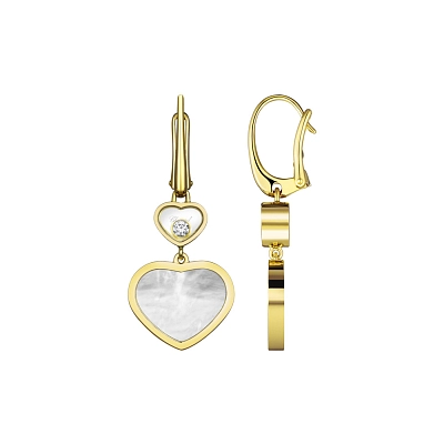 Золотые серьги Chopard Happy Hearts 837482-0310