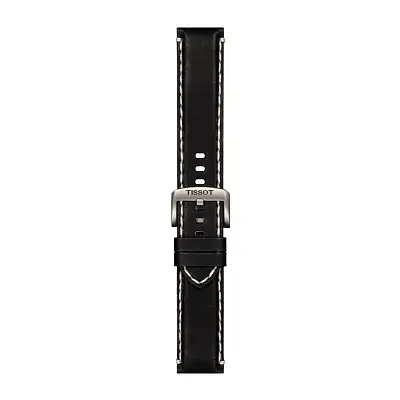 Чёрный кожаный ремешок Tissot 22 мм T852.044.982