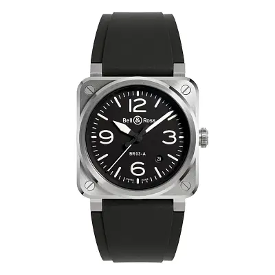 Bell & Ross New BR-03 Black Steel BR03A-BL-ST/SRB