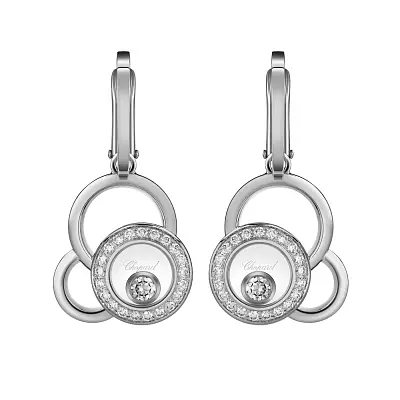 Золотые серьги Chopard Happy Diamonds 839769-1002