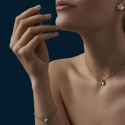 Золотой браслет Chopard Happy Hearts 85A083-5031