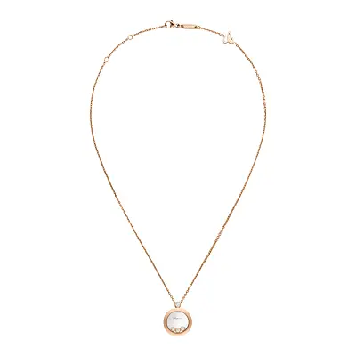 Золотой кулон Chopard Happy Diamonds 793929-5201