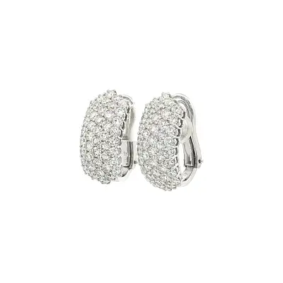 Золотые серьги с бриллиантами