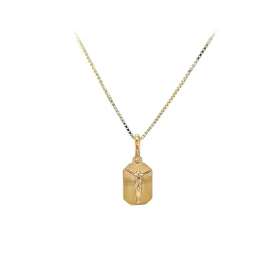 Золотой кулон с образом Иисуса Христа