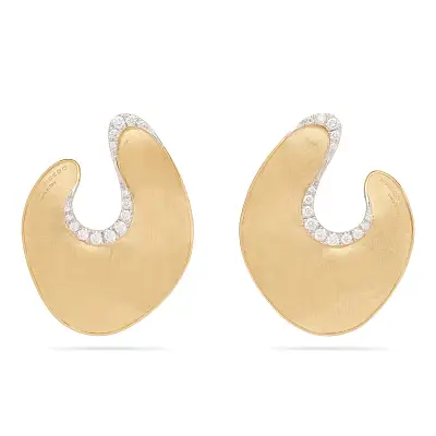 Золотые серьги Marco Bicego Lunaria Diamonds OB1912_B YW Q6