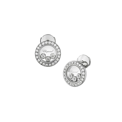 Золотые серьги Chopard Happy Diamonds 83A018-1201