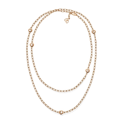 Золотое колье Chopard Happy Diamonds 81A117-5001