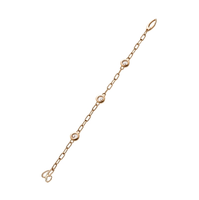 Золотой браслет Chopard Happy Diamonds 85A117-5010