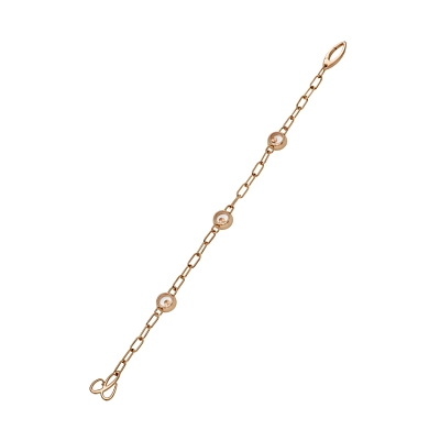 Золотой браслет Chopard Happy Diamonds 85A117-5010