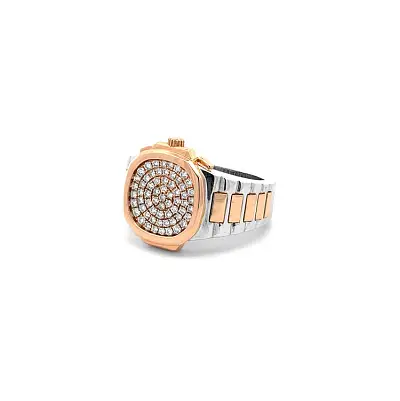 Золотое мужское кольцо с бриллиантами