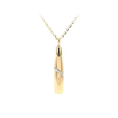 Золотое колье с цирконами