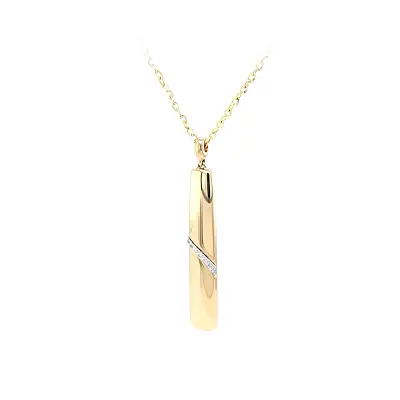 Золотое колье с цирконами