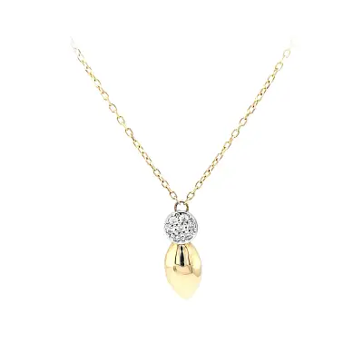 Колье с циркониями в золоте