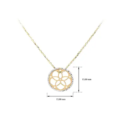 Ожерелье из комбинированного золота