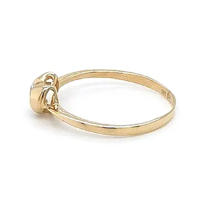 Золотое кольцо с цирконом