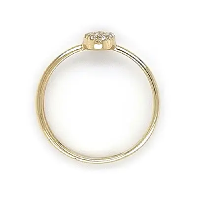 Золотое кольцо с цирконами