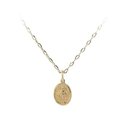 Золотой кулон Мадонна Дева Мария