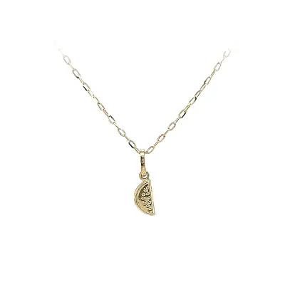 Золотое ожерелье с кулоном-арбузом