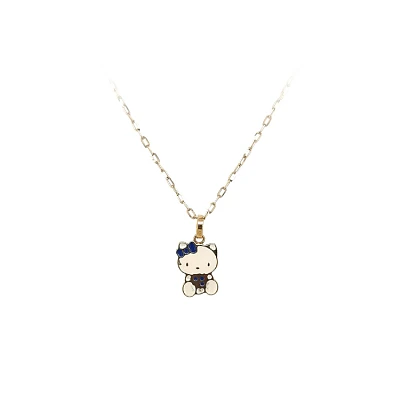 Золотая подвеска Hello Kitty