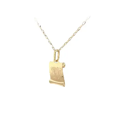 Золотая подвеска Знак Быка