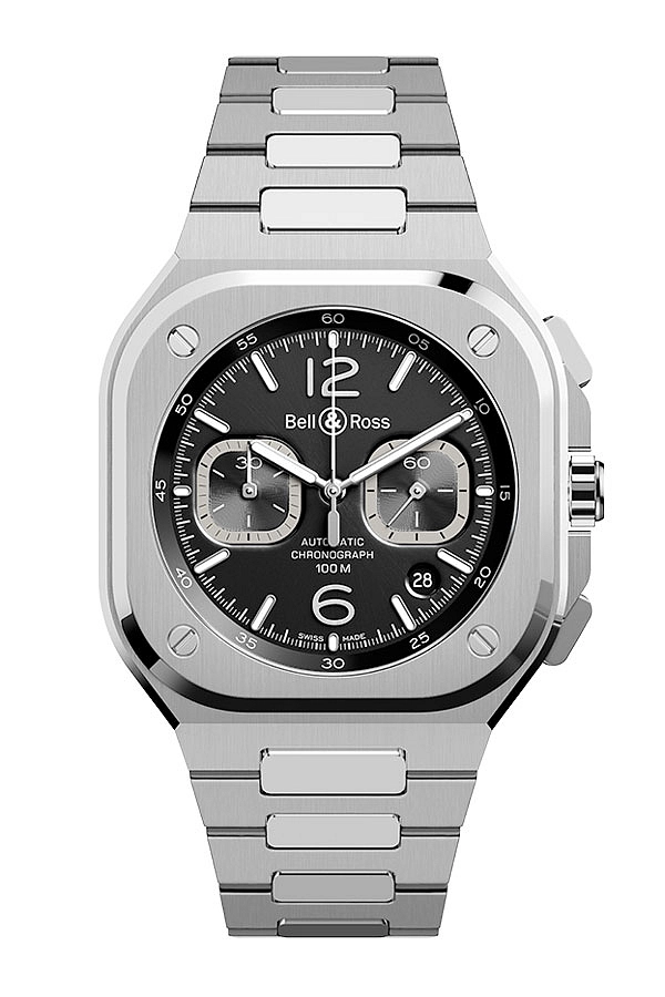 Bell & Ross BR 05 Chrono Black Steel BR05C-BL-ST/SST