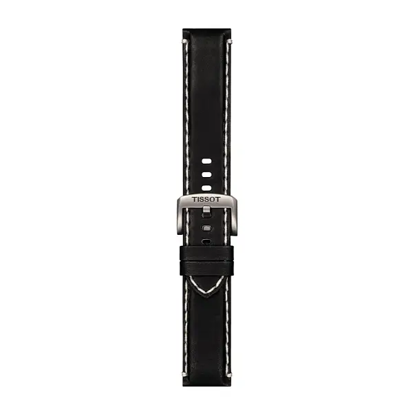 Чёрный кожаный ремешок Tissot 22 мм T852.044.982