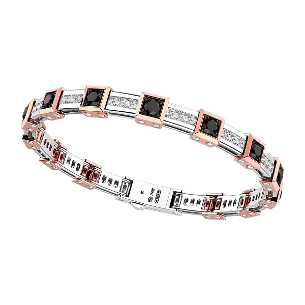 Золотой браслет Zancan Couture Sapphire EB710BR