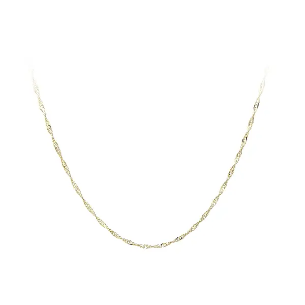 Золотая цепочка плетения «Сингапур»