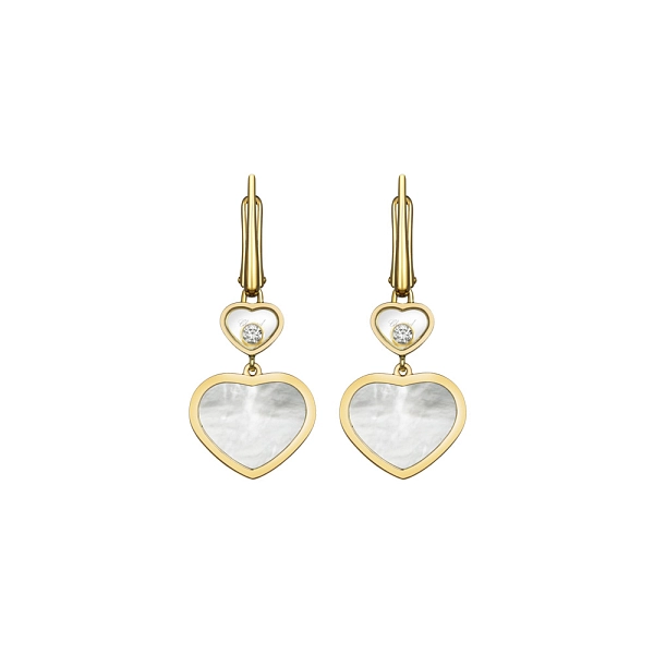 Золотые серьги Chopard Happy Hearts 837482-0310