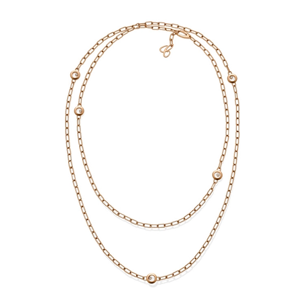 Золотое колье Chopard Happy Diamonds 81A117-5001