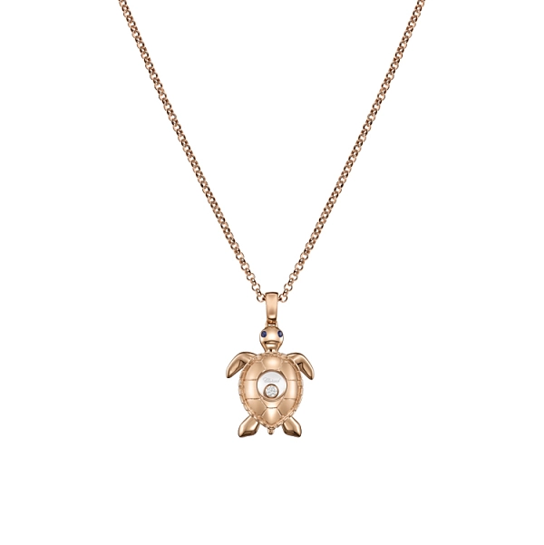 Золотое колье Chopard Happy Diamonds Turtle 79A187-5001