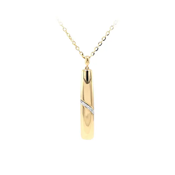 Золотое колье с цирконами