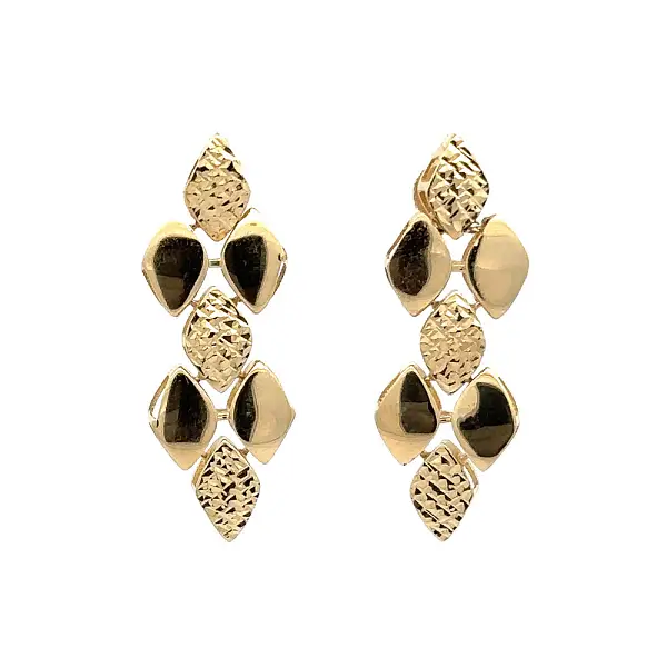 Золотые серьги-пусеты