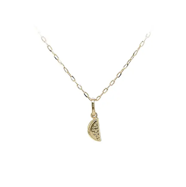 Золотое ожерелье с кулоном-арбузом