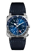 Bell & Ross BR 03-93 GMT Blue BR0393-BLU-ST/SCA